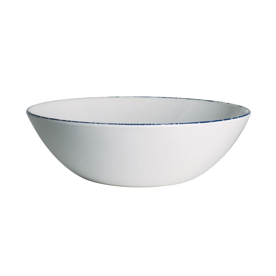 Blue Dapple Coupe Bowl 16.5cm 44.4cl Melamine Bowl Home Tableware Pack of 12
