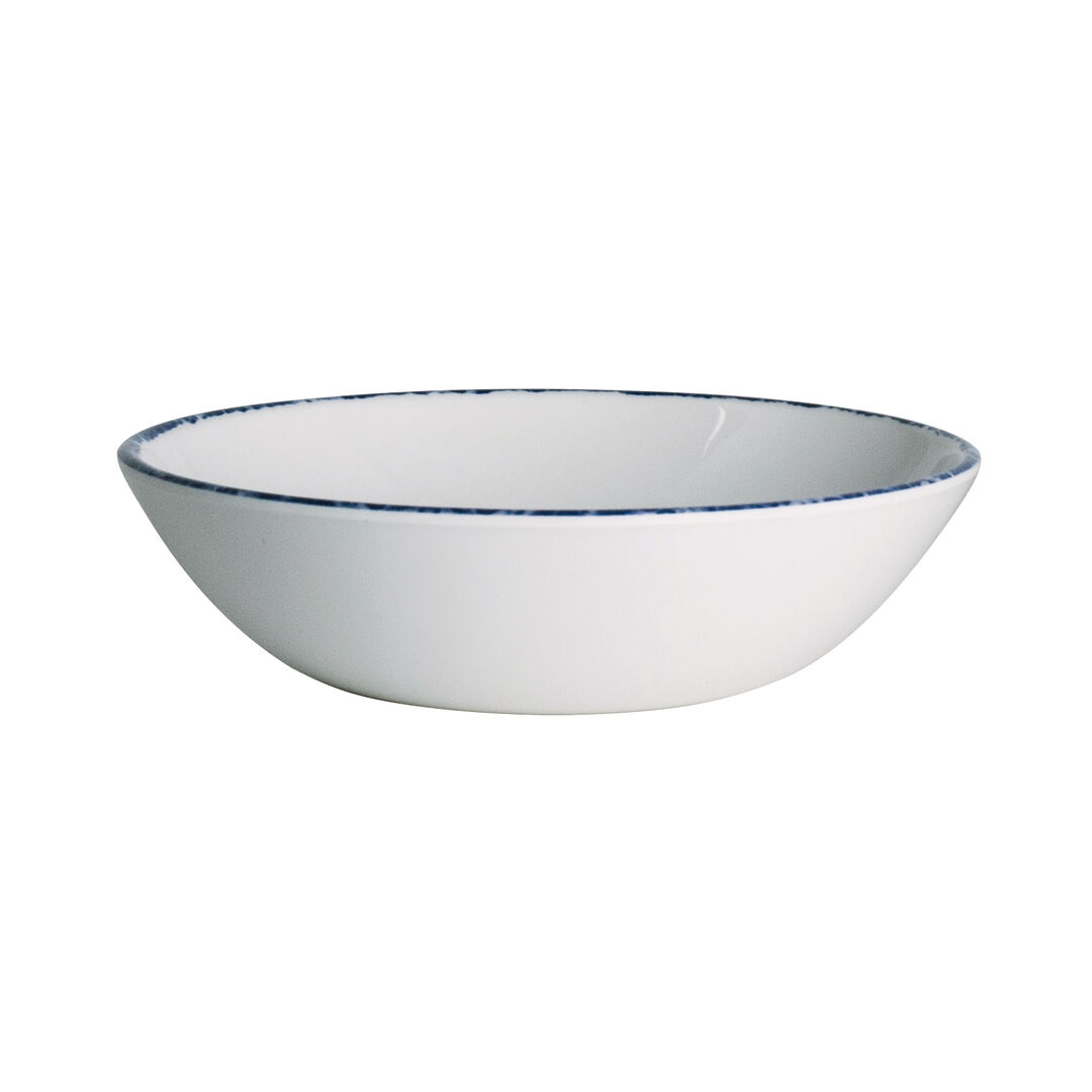Blue Dapple Coupe Bowl 11.7cm 14.8cl Melamine Bowls Home Tableware Pack of 24