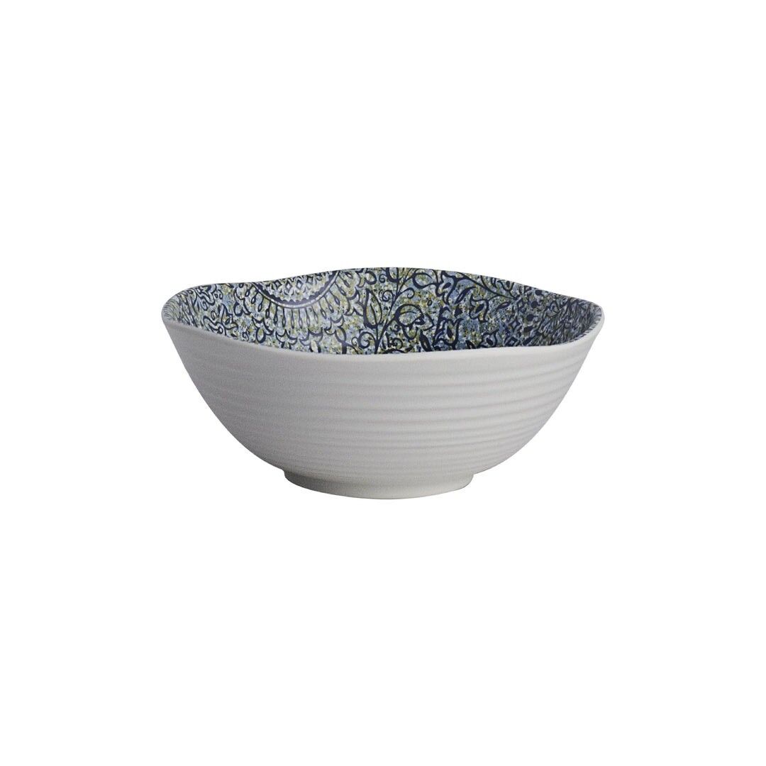 Solano Azure Bowl 13.97cm 37.7cl  Melamine Bowl Set Home Tableware Pack Of 24