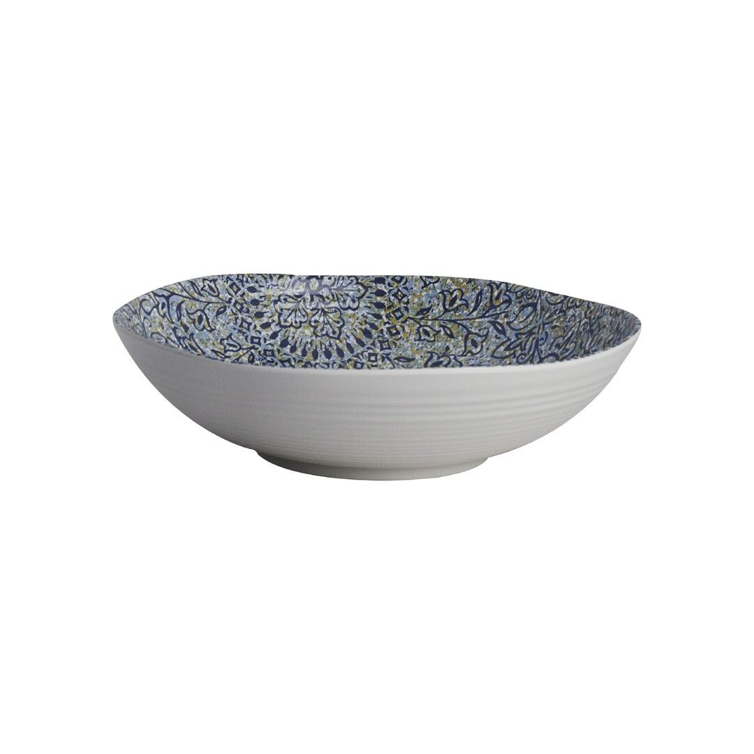 Solano Azure Bowl 23.8cm 136cl Melamine Bowl Set Home Bar Tableware Pack of 12