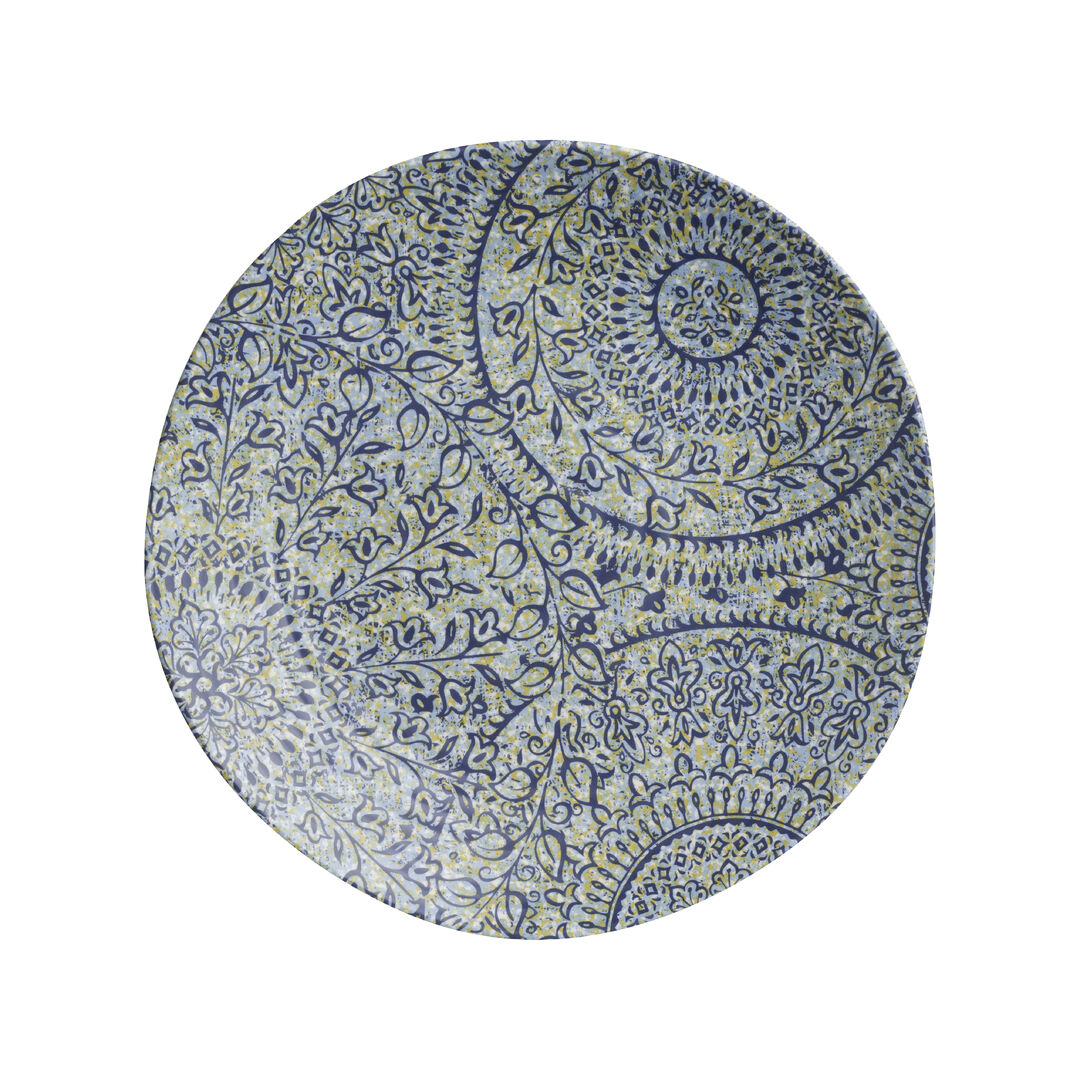 Solano Azure Plate 27.9cm (11"") Melamine Serving Plate Tableware Pack of 12