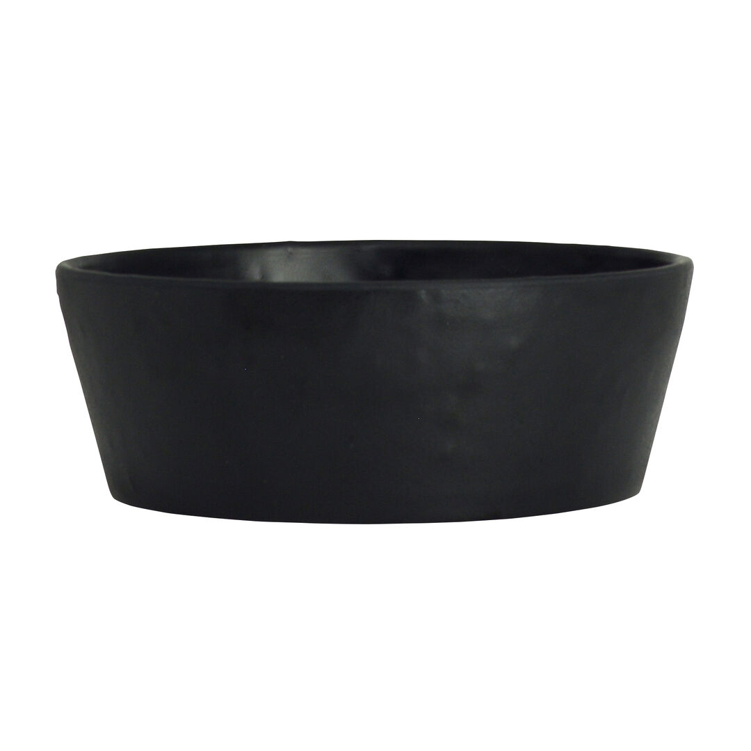Cali Black Round Bowl 12.7 x 4.8cm 27cl Melamine Bowl Tableware Pack of 12