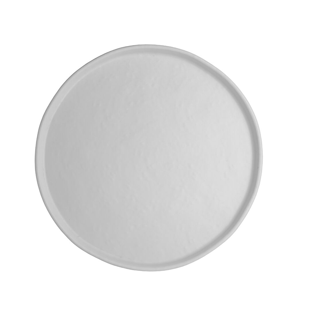 Cali White Round Plate 27.3cm (10 3/4"") Melamine Plate Set Tableware Pack of 12
