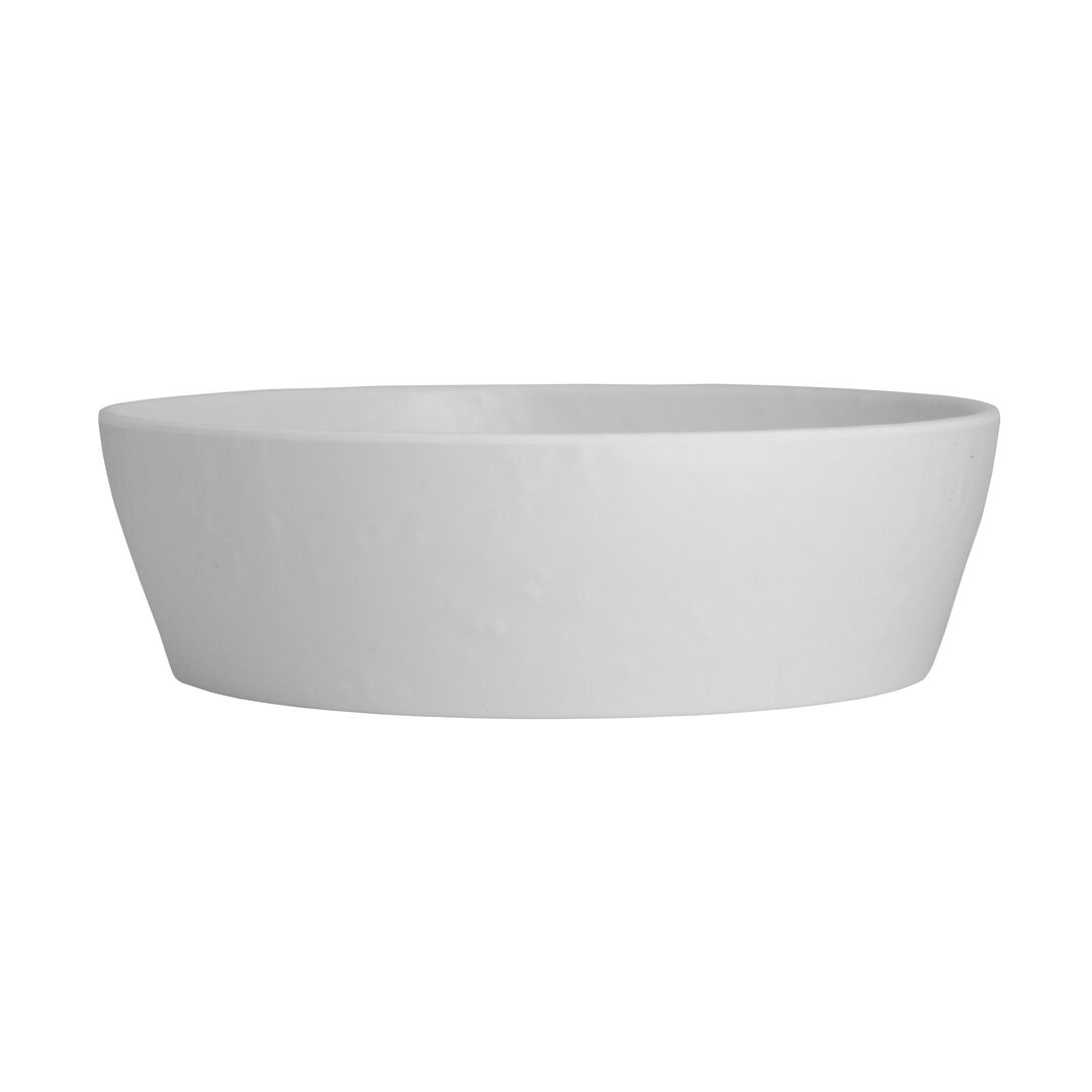 Cali White Round Bowl 17.9 x 5.5cm 46.8cl Melamine Bowl Tableware Pack of 12