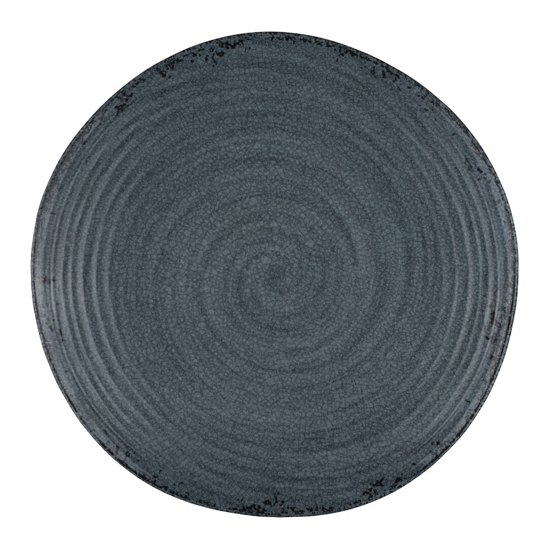 Pompeii Slate Plate 27.9cm (11"") Melamine Serving Plate Tableware Pack of 12