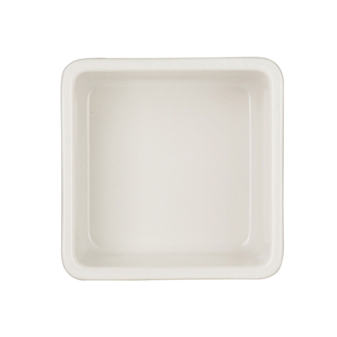 Nu Bento White Square Ramekin 7.6 x 3.8cm 13.2cl Melamine Tableware Pack of 12
