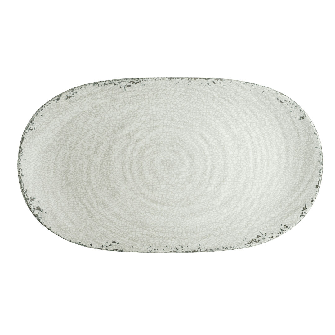 Pompeii Stone Platter 35.6 x 20.3cm (14 x 8"") Melamine Tableware Pack of 12