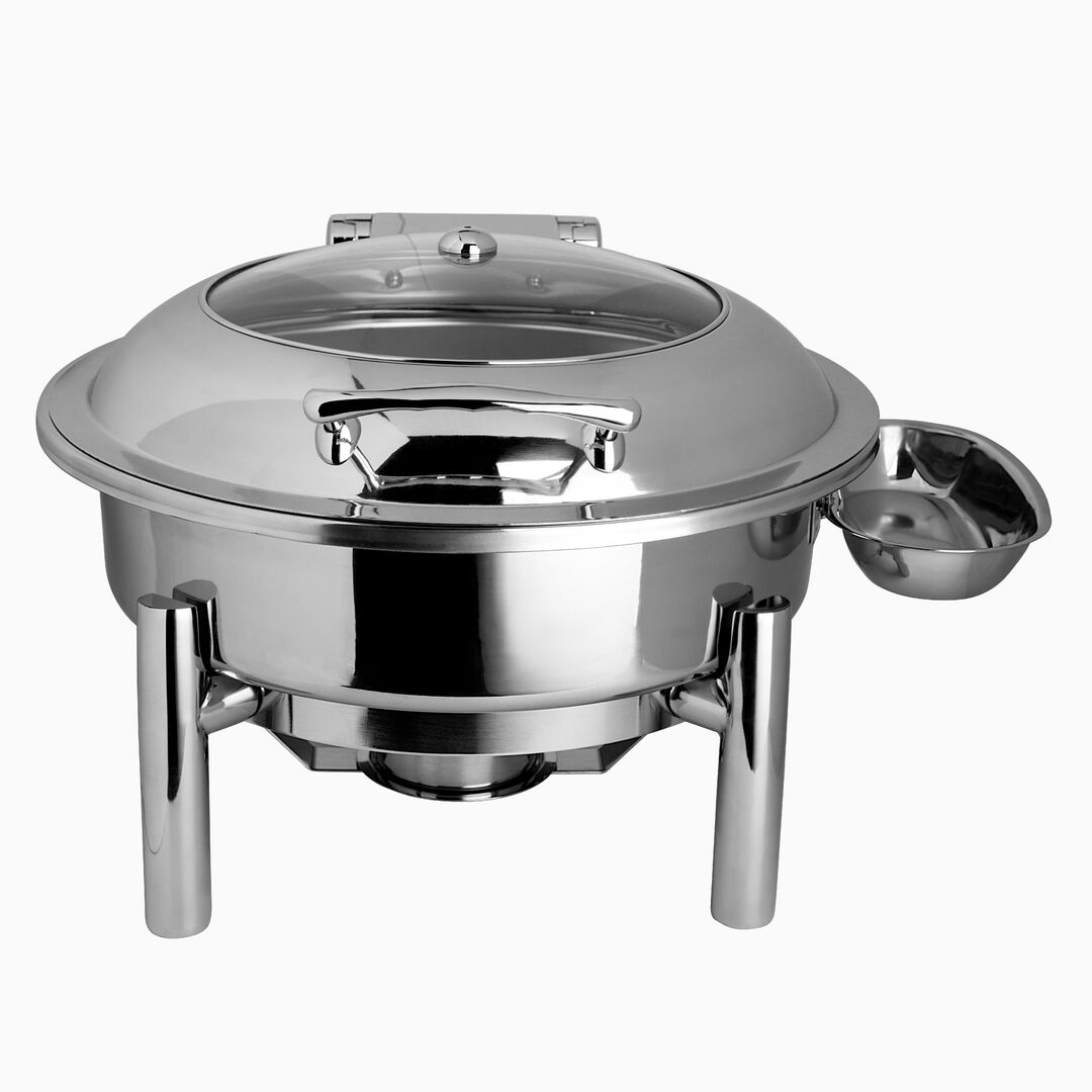 Creations Stainless Steel Round Silver Chafing Dish Stand 30.4 x 39.3 x 16.5cm