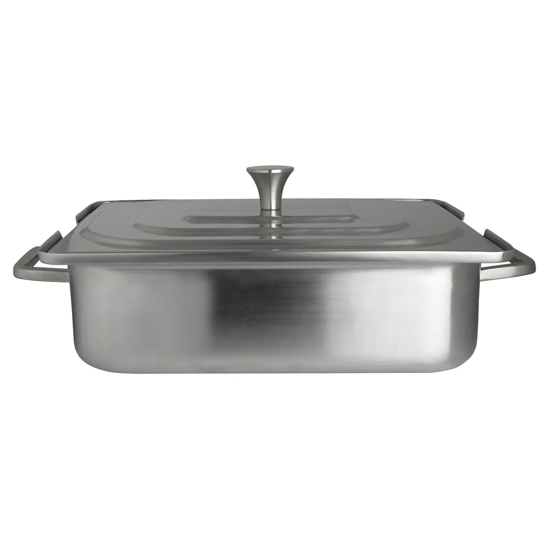 Homestyle Brushed Stainless Rectangular Chafer 3.8L 41.9x27.3x16.5cm Pack of 1