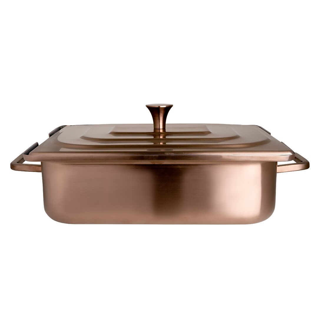 Homestyle Brushed Bronze Rectangular Chafer 3.8L 41.9x27.3x16.5cm Pack of 1