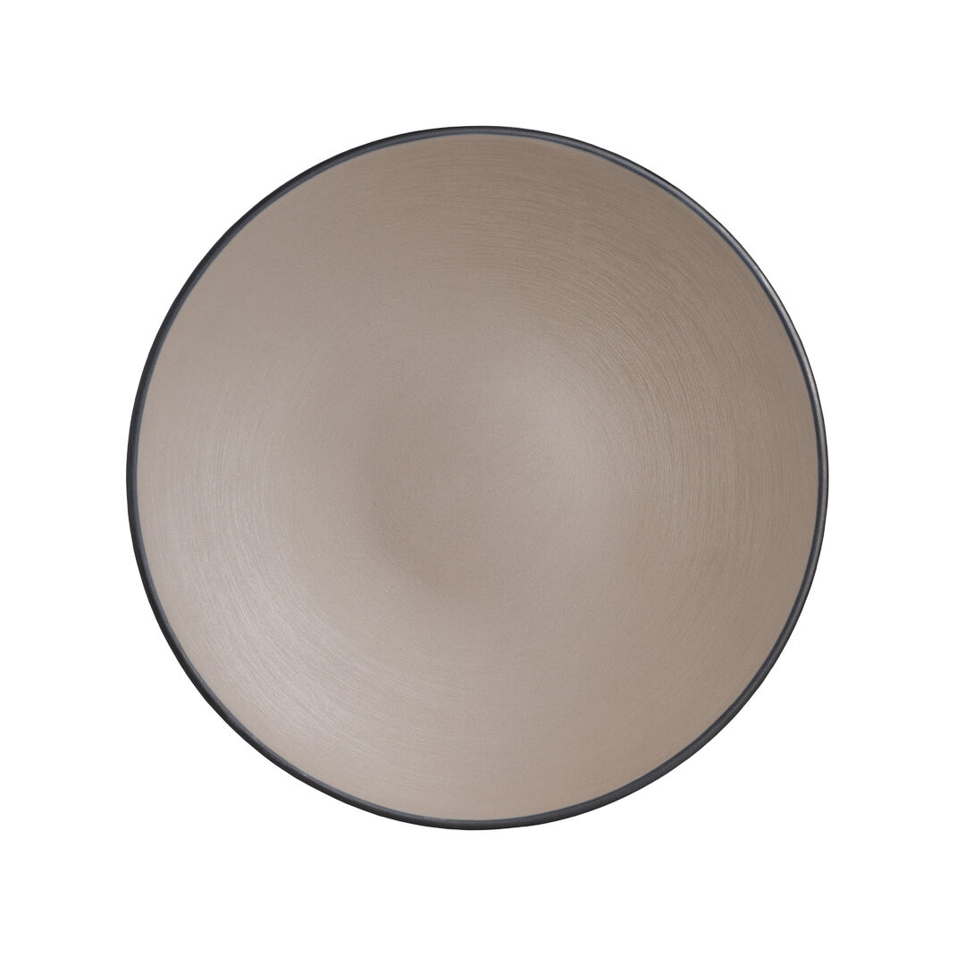 Baja Sandstone Round Plate 22.86cm Melamine Serving Plate Tableware Pack Of 24