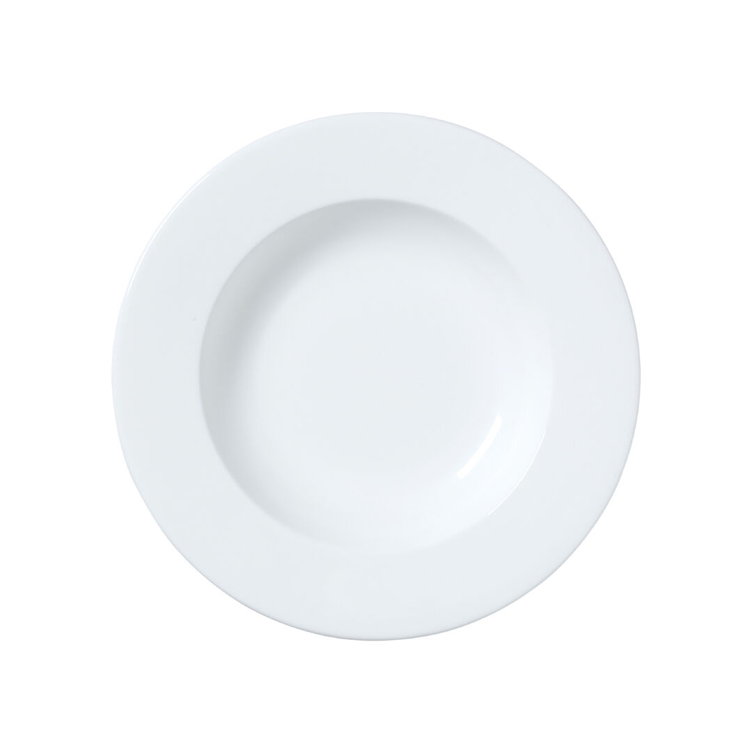 Classic Rim Bowl 22cm 22.5cl Ceramic Bowl Set Home & Bar Tableware Pack of 12