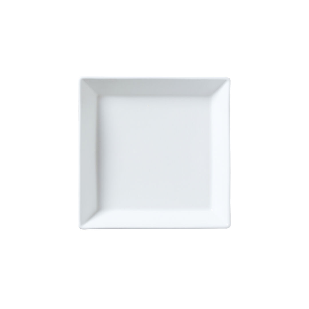 Square Tray 18cm (7"") Ceramic Serving Tray Set Home Bar Tableware Pack of 12