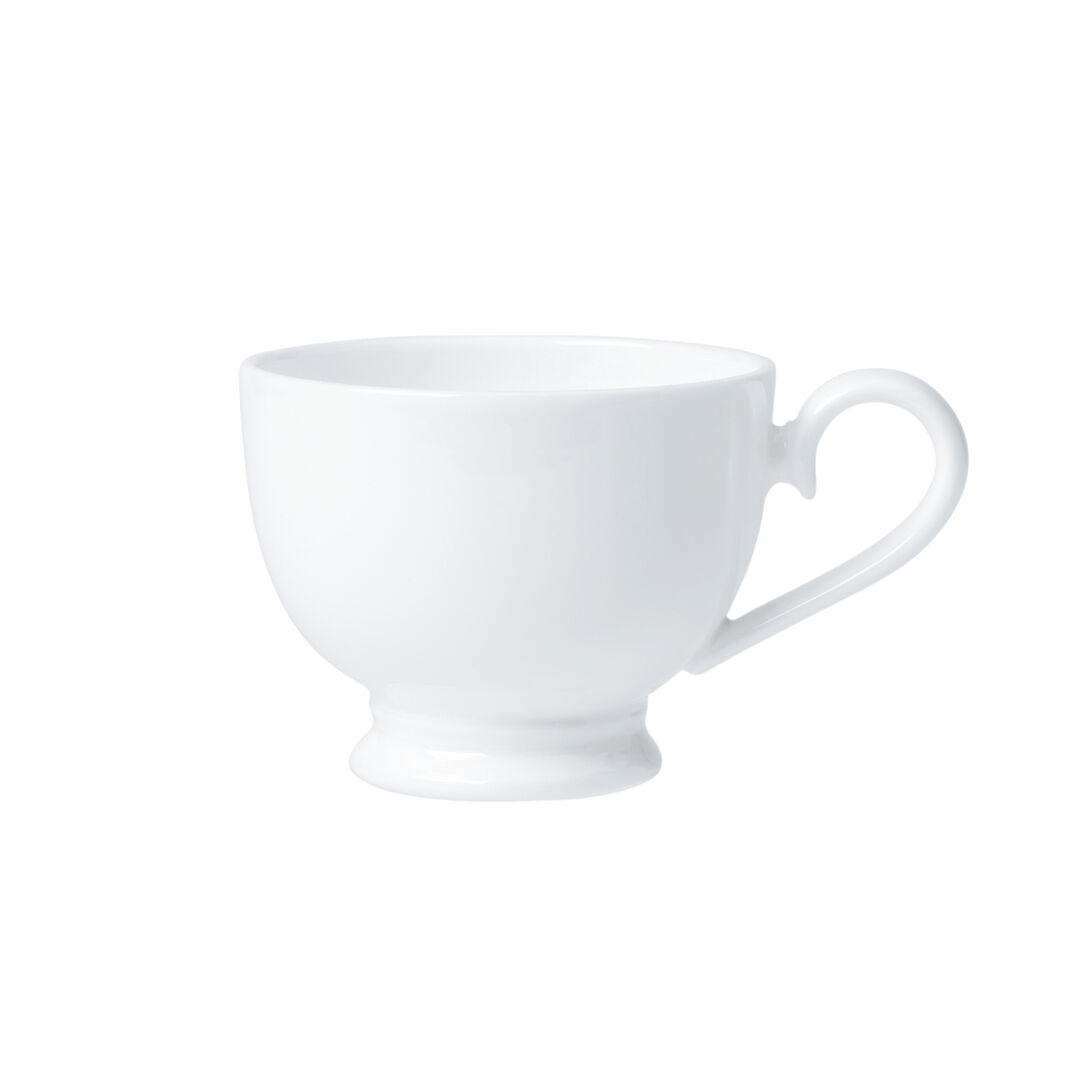 Classic Footed Espresso Cup 5.6cm 9cl Ceramic Drinking Cup Tableware Pack of 12