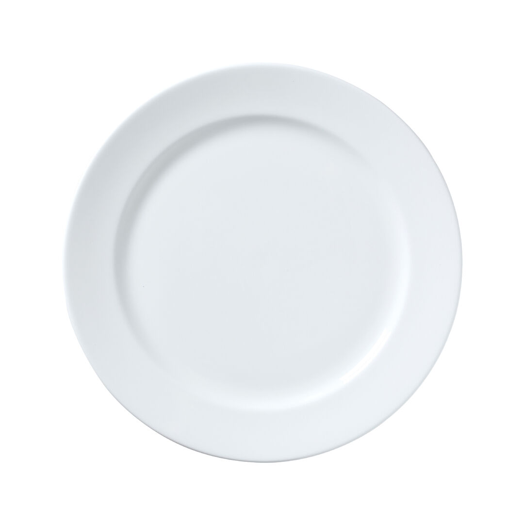 President Narrow Rim Plate 27cm Ceramic Serving Plate Set Tableware Pack of 12