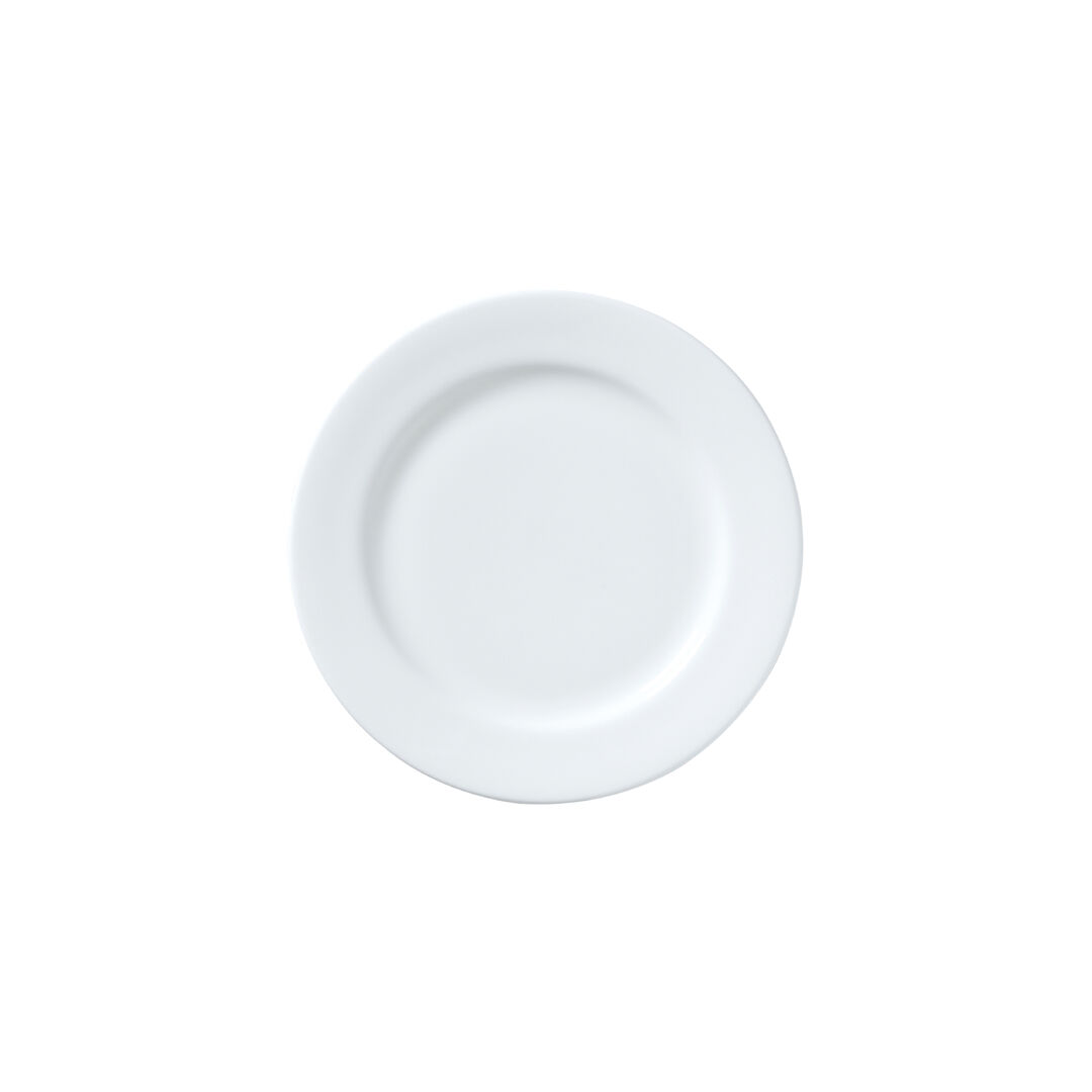 President Narrow Rim Plate 17cm Ceramic Serving Plate Set Tableware Pack of 12