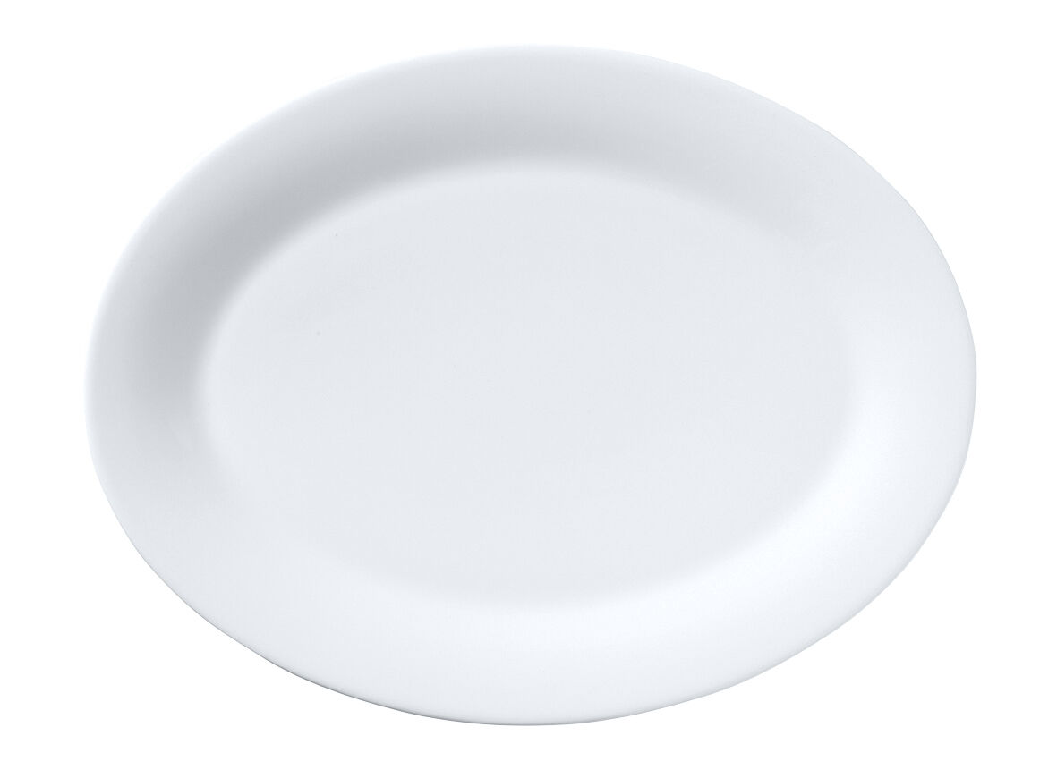 Misc Oval Tray 36.5 x 27.5cm Ceramic Serving Tray Set Bar Tableware Pack of 6