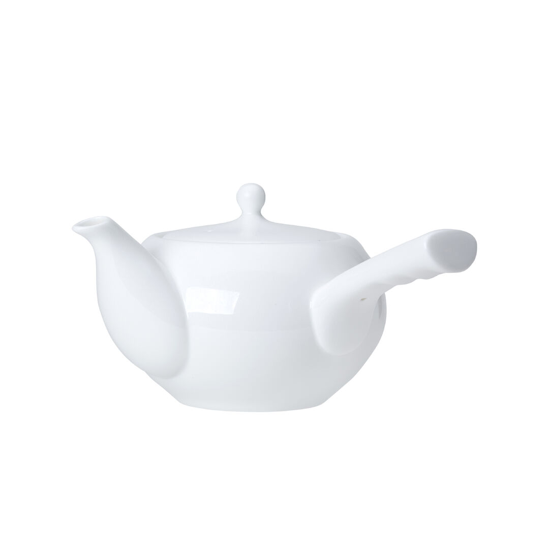 White Ceramic Oriental Teapot 9cm 40cl (3 1/2"" 14oz) Bar Tableware Pack of 6