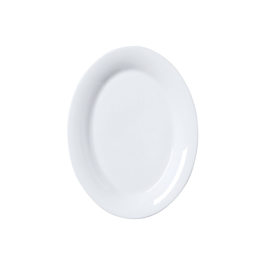 Coupe Oval Tray 20.25cm (8"") Ceramic Serving Tray Set Tableware Pack of 12
