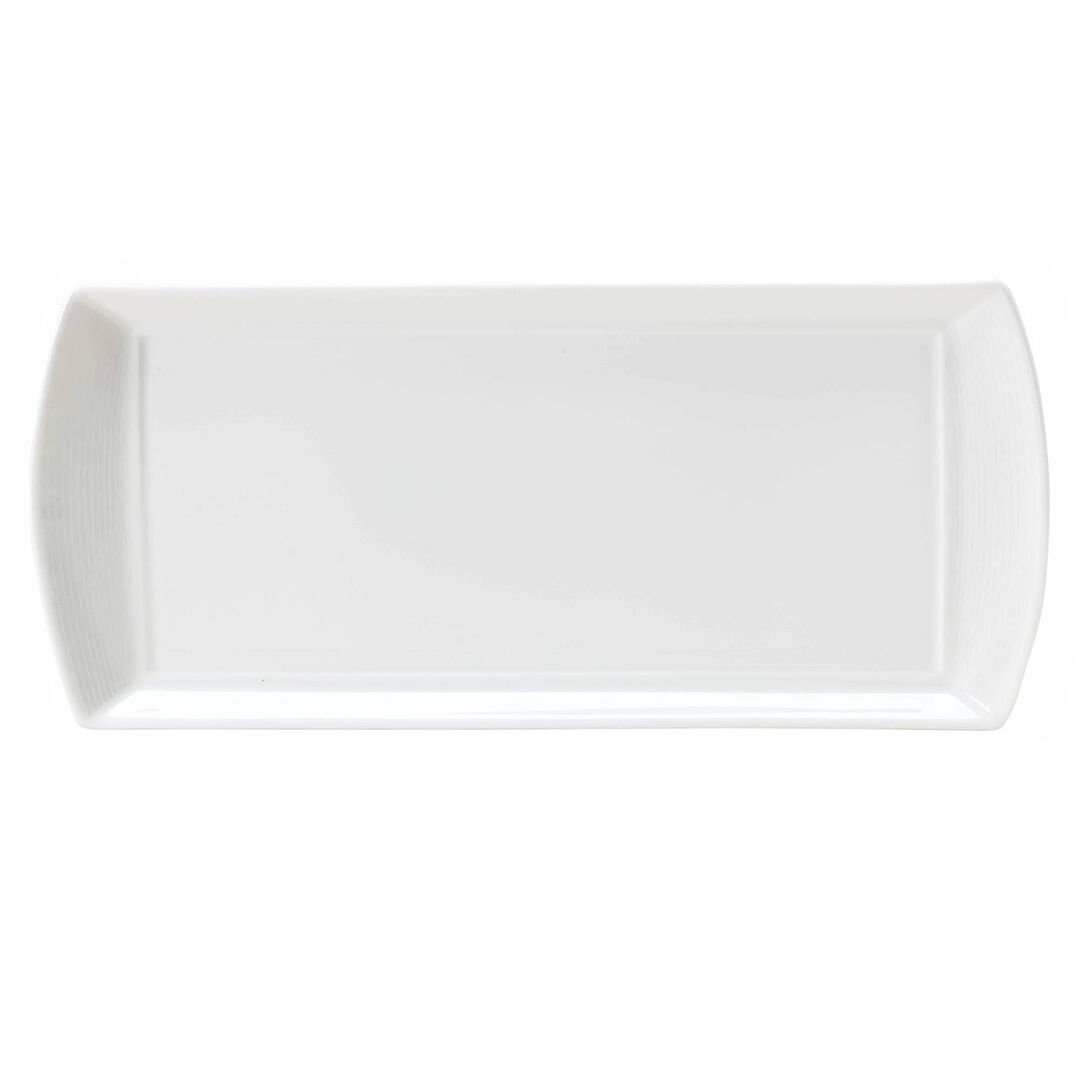 Spiro Classic Large Rectangle Tray 34 x 15cm Ceramic Serving Tray Pack of 12