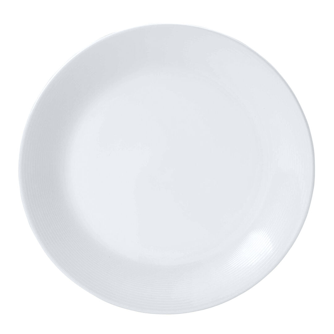 Spiro Coupe Plate 27cm (10 1/2"") Ceramic Serving Plate Tableware Pack of 12