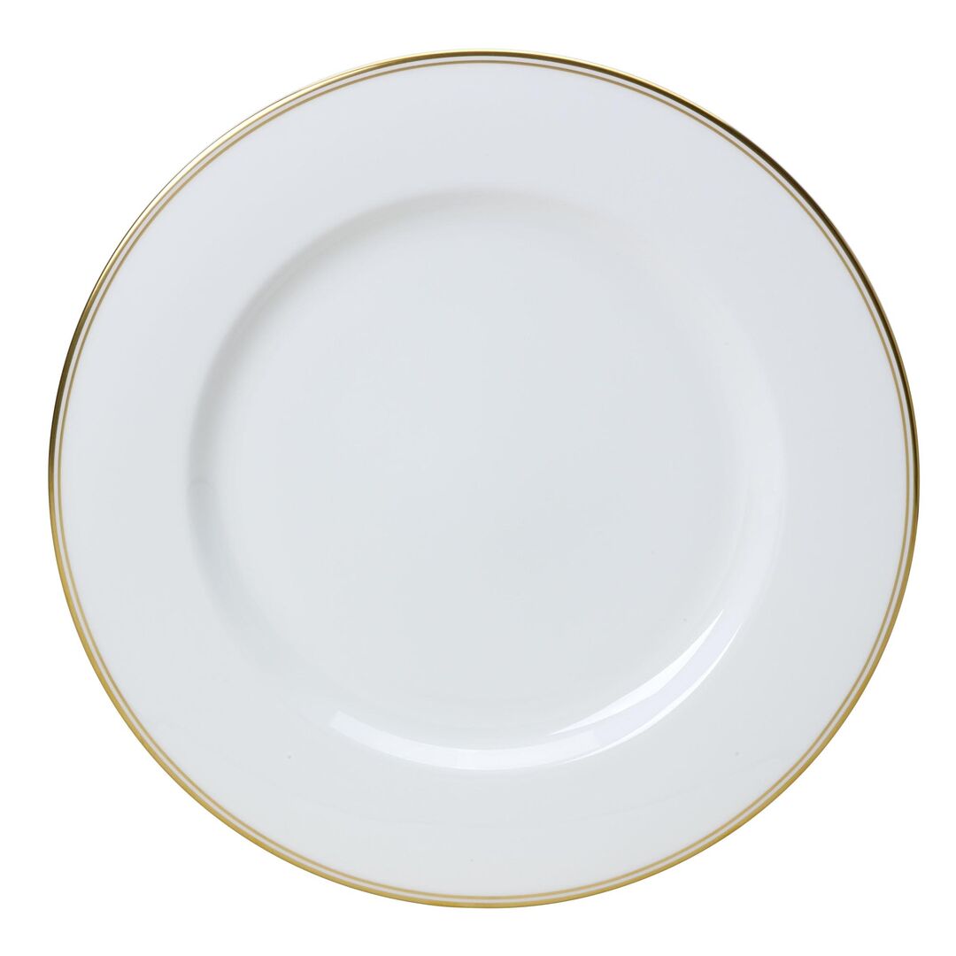 Burnished Gold Classic Plate 30cm Ceramic Serving Plate Tableware Pack of 12