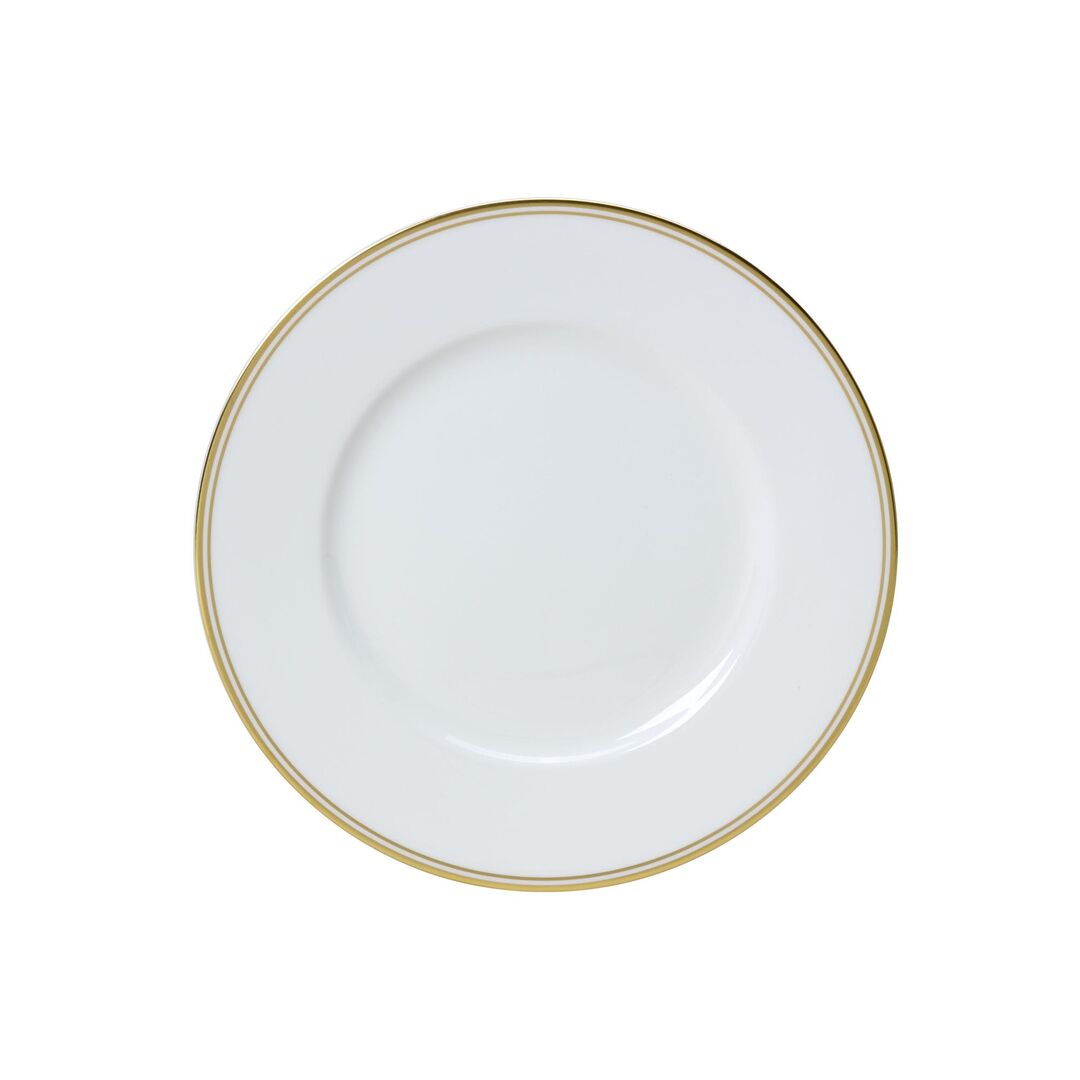 Burnished Gold Classic Plate 22cm Ceramic Serving Plate Tableware Pack of 12