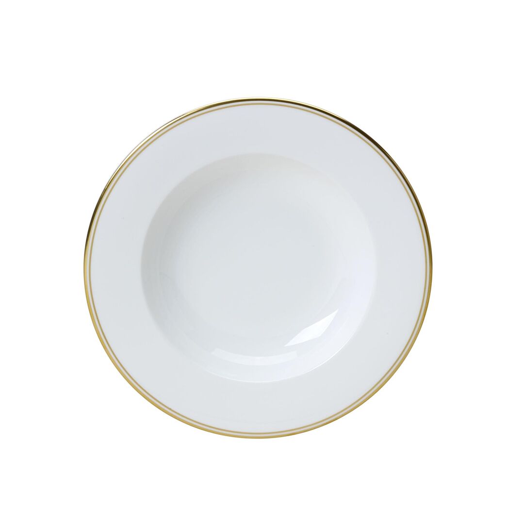 Burnished Gold Classic Rim Bowl 22cm 22.5cl Ceramic Bowl Tableware Pack of 12