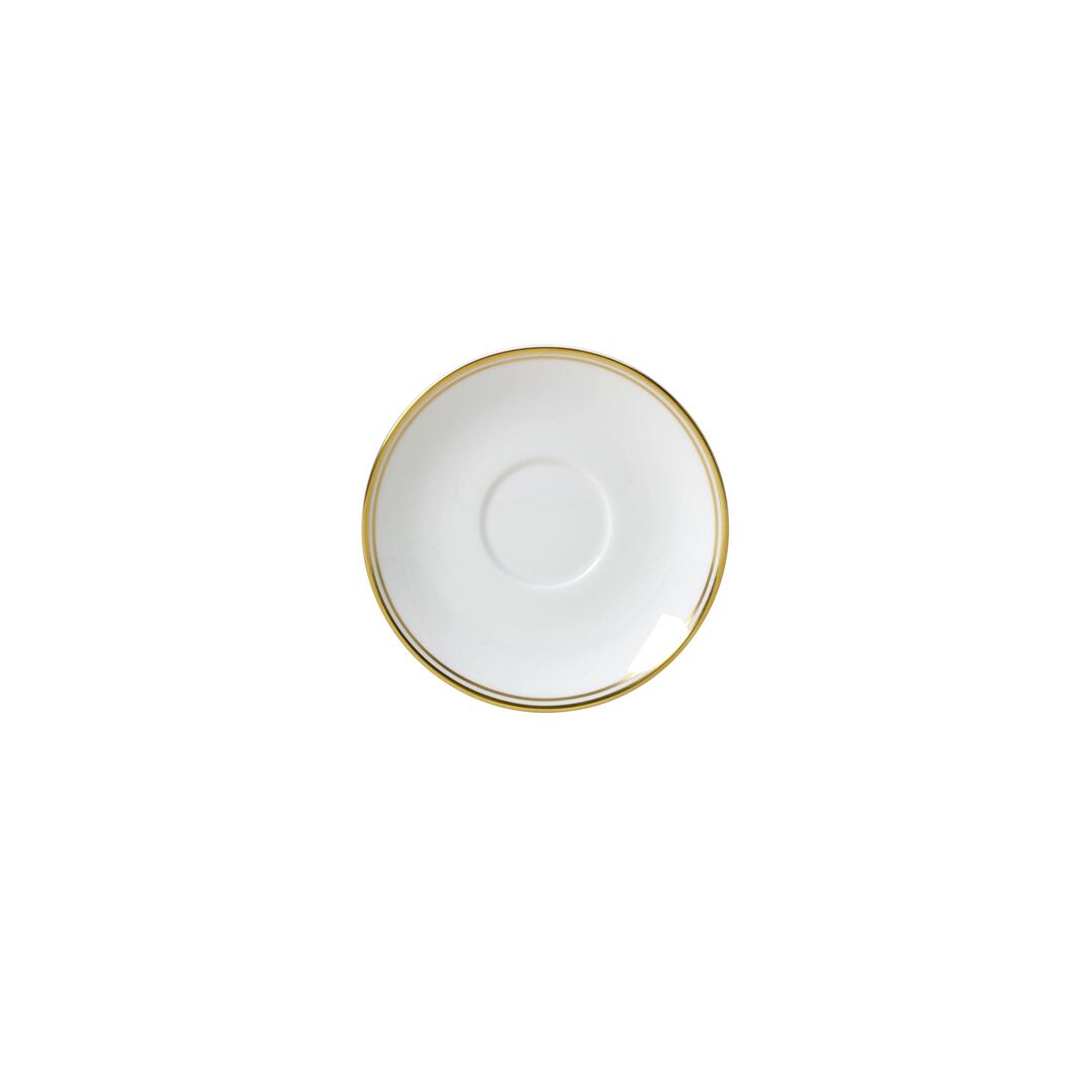 Burnished Gold Classic Espresso Saucer 12cm Fits AND0145 Ceramic Pack of 12