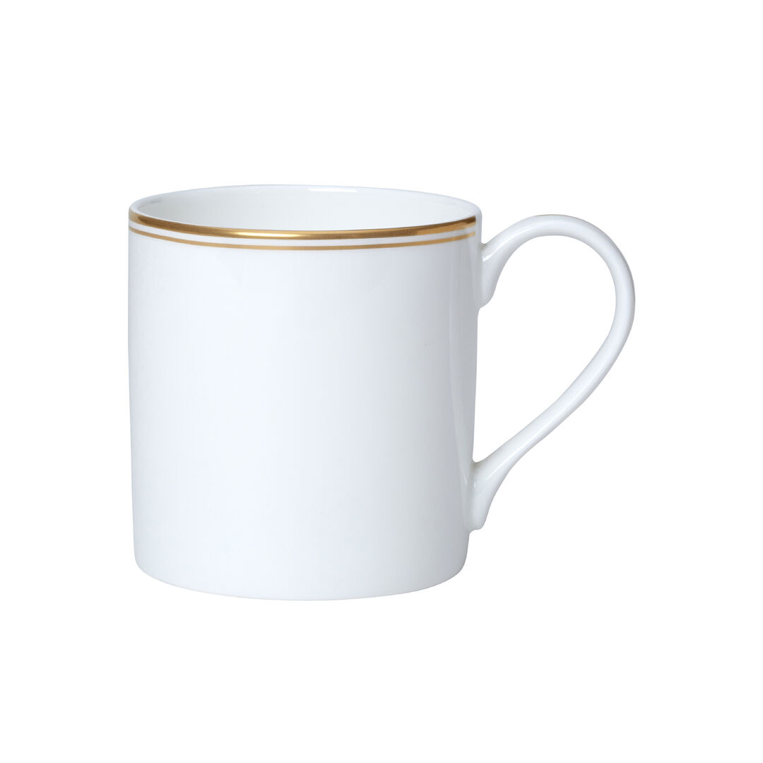Ceramic Mug Burnished Gold Coupe Mug 9cm 35cl Tableware Home Bars Pack Of 12