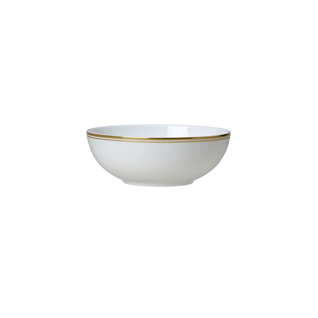 Burnished Gold Coupe Bowl 14.5cm 35cl Ceramic Bowl Home Tableware Pack of 12