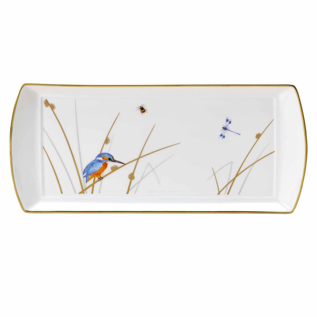 Reed Classic Large Rectangle Tray 34 x 15cm Ceramic Tray Tableware Pack of 12