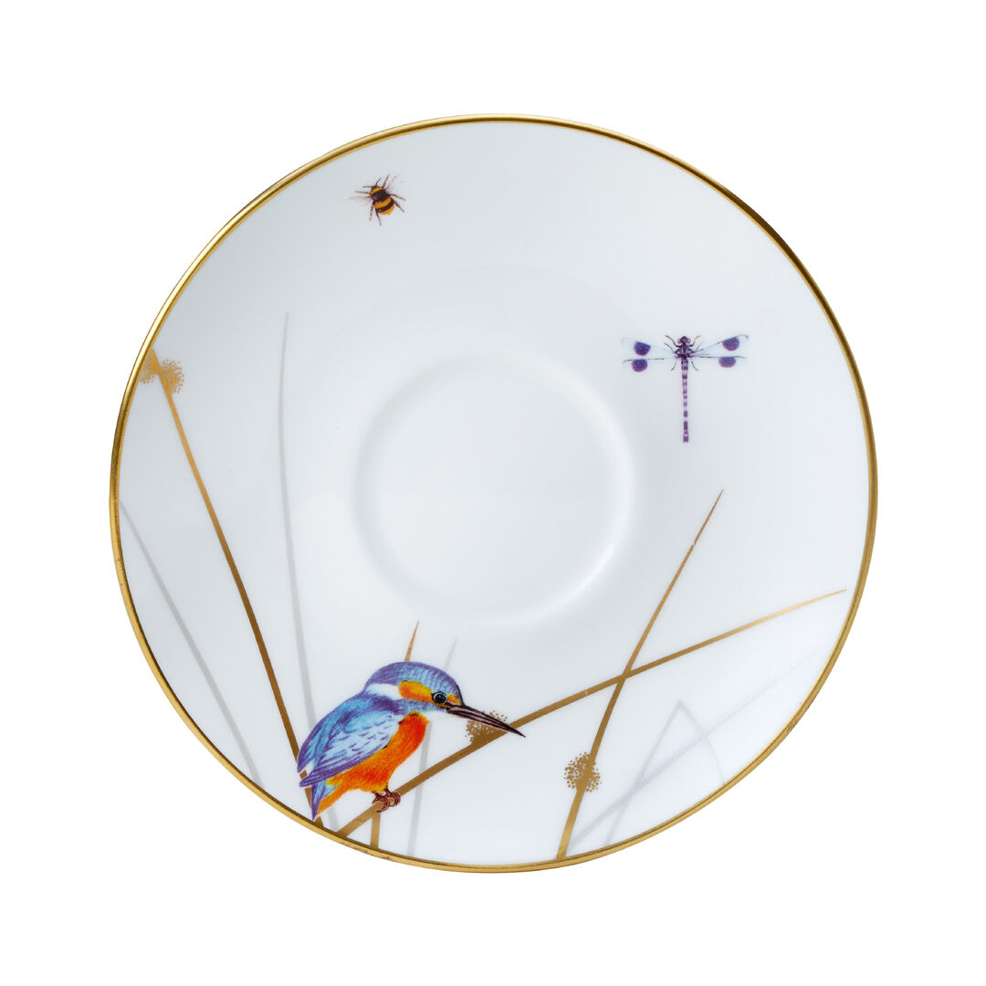 Reed Coupe Tea Saucer For One 14.5cm Fits AND0411A Ceramic Tableware Pack of 12