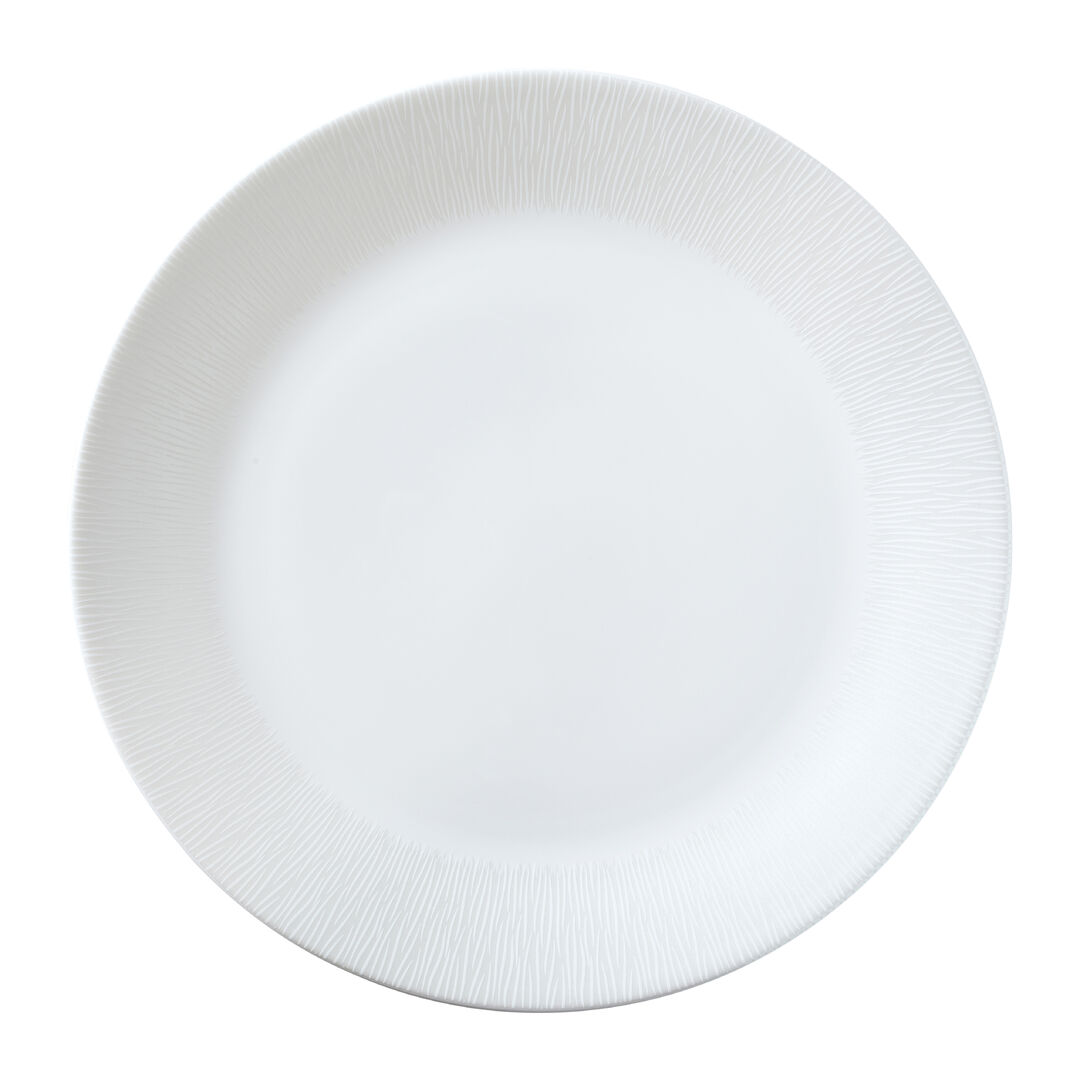 Flame Coupe Plate 30cm (11 3/4"") Ceramic Tableware Serving Plate Set Pack of 6