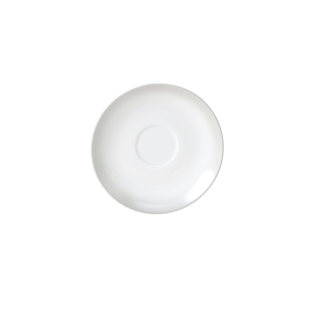 Frost Coupe Tea Saucer Low 15cm (6"") Ceramic Saucer Plate Tableware Pack of 12