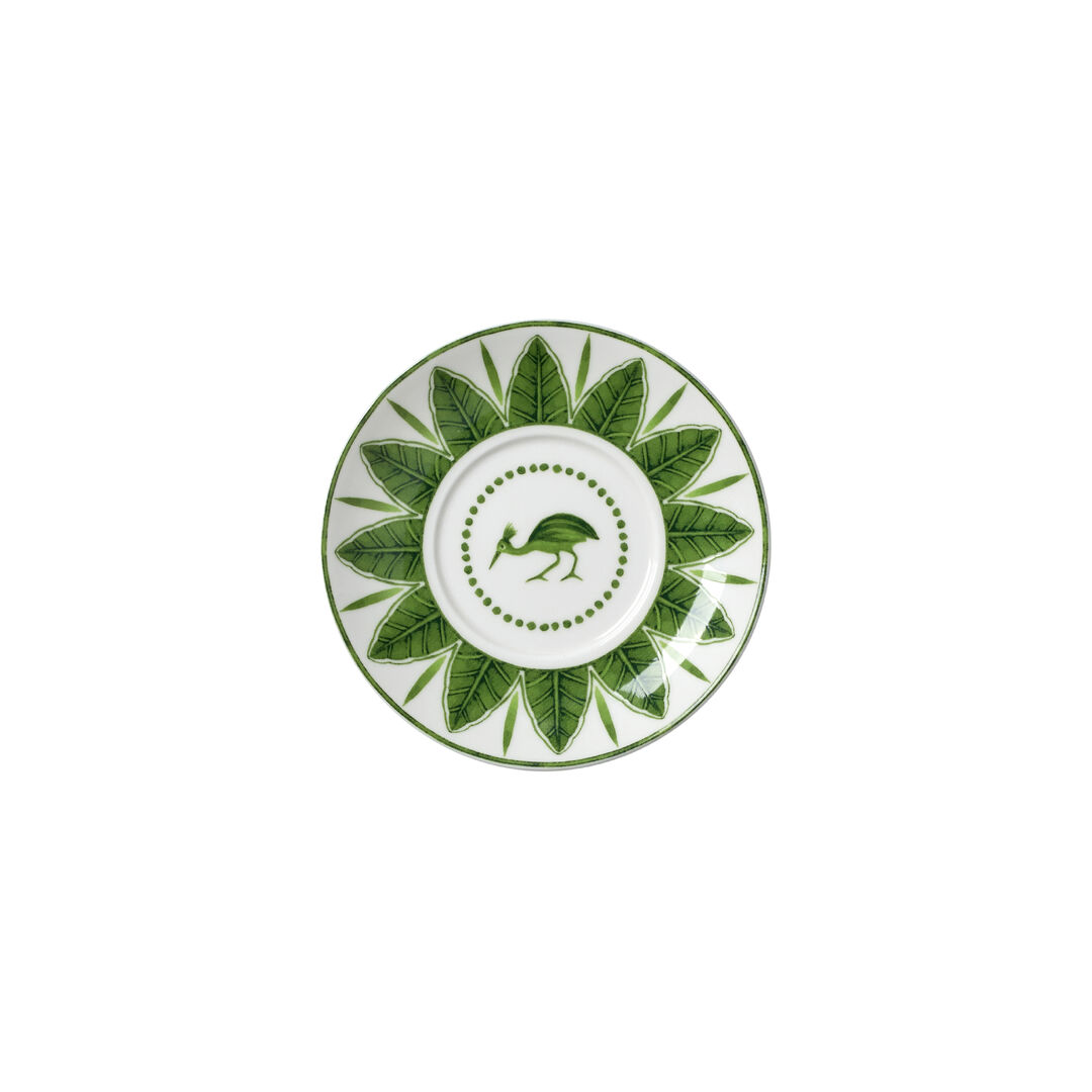 Sultan's Garden Green Coupe Espresso Saucer 12cmFits AND0112 Ceramic Pack of 12