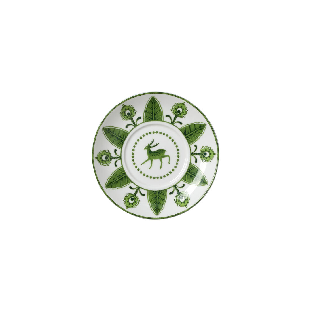 Sultan's Garden Green Coupe Espresso Saucer Plate 12cm Fits AND0112 Pack of 12