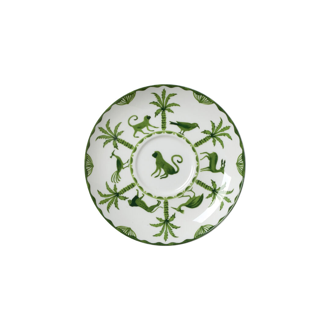 Sultan's Garden Green Coupe Tea For One Saucer 14.5cm Fits AND0411A Pack of 12