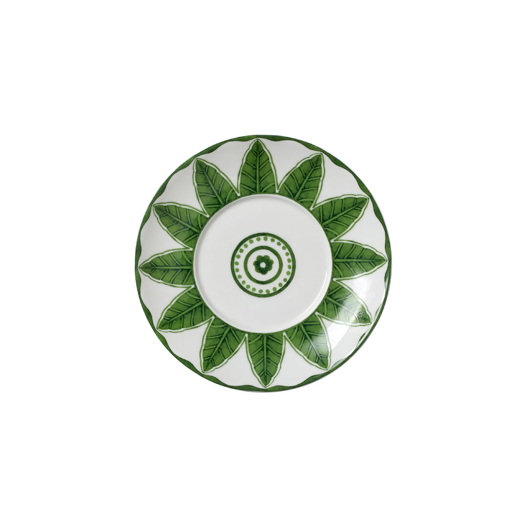 Sultan's Garden Green Coupe Ceramic Saucer Plate 16cm Fits AND0110 Pack of 12