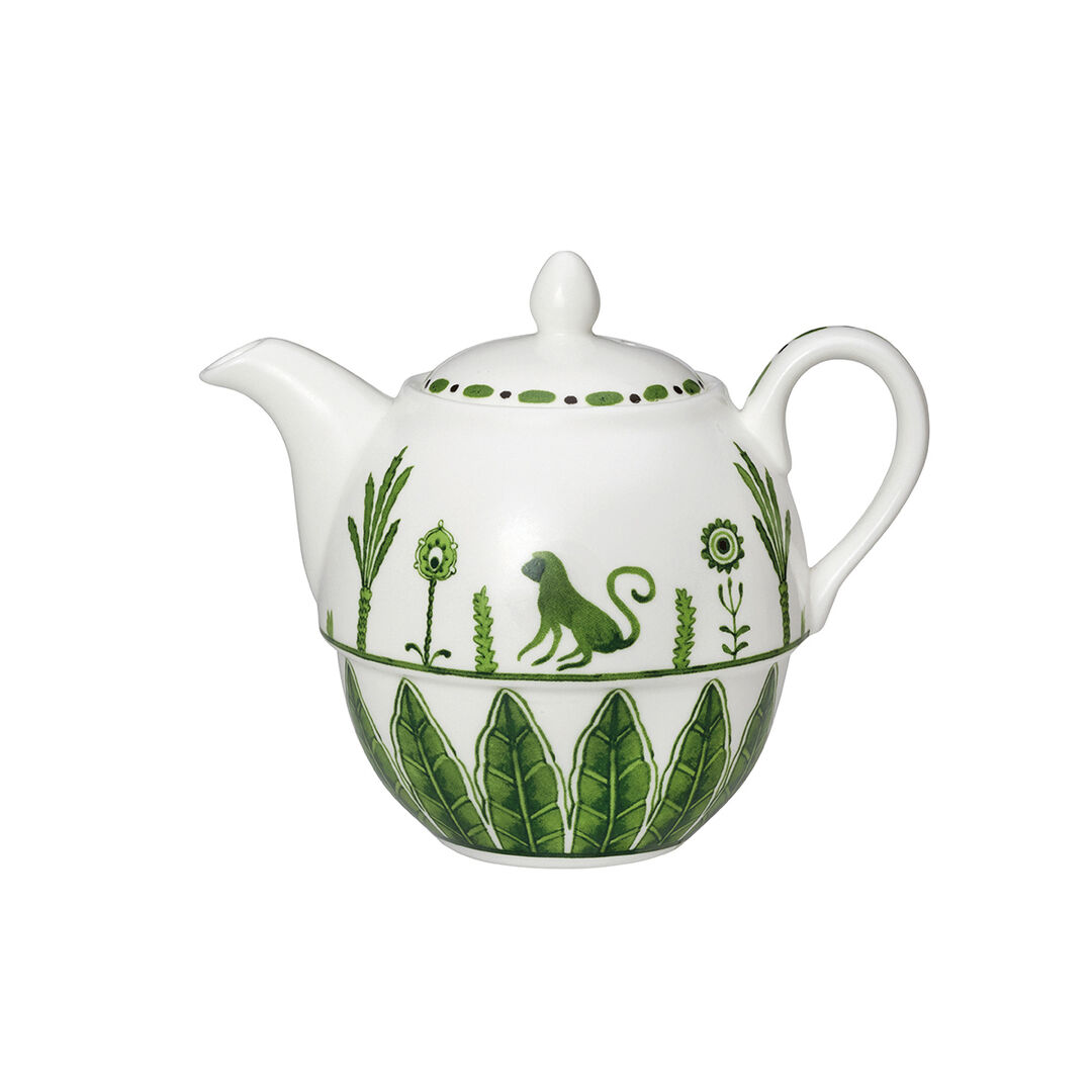 Sultan's Garden Green Coupe Tea For One Teapot Lid Fits AND0411B) Pack of 6
