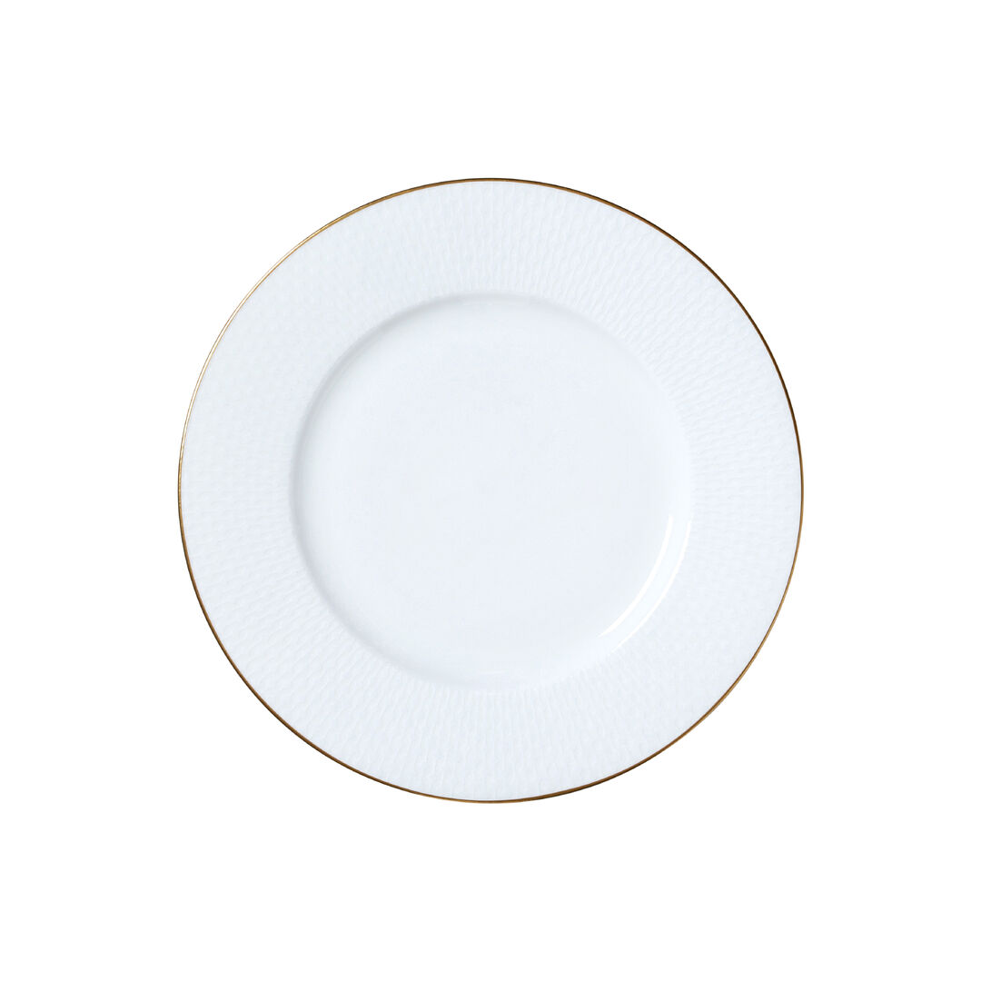 Diamond White Classic Plate 22cm Ceramic Serving Plate Tableware Pack of 12