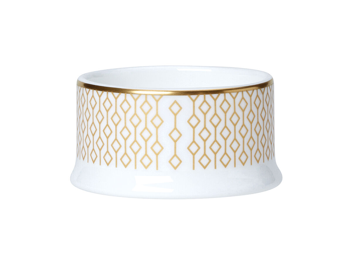 Diamond Gold Classic Condiment Pot 6.5 x 3.3cm 5cl Ceramic Tableware Pack of 24