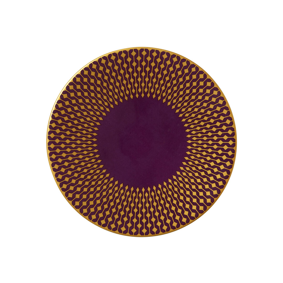 Jewel Amethyst Snipe Plate 15cm  Ceramic Serving Plate Set Tableware Pack of 12