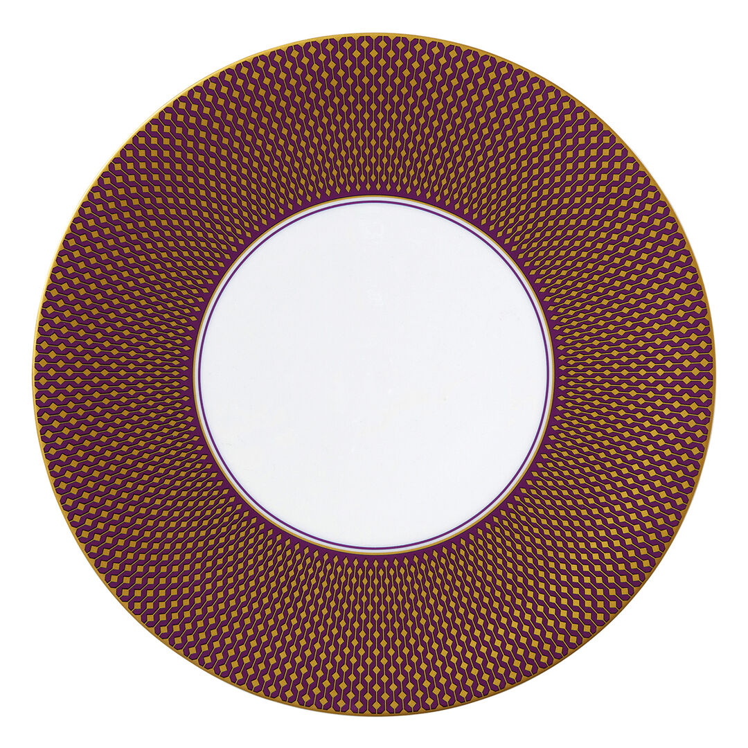 Jewel Amethyst Snipe Plate 31cm  Ceramic Serving Food Plate Tableware Pack of 6