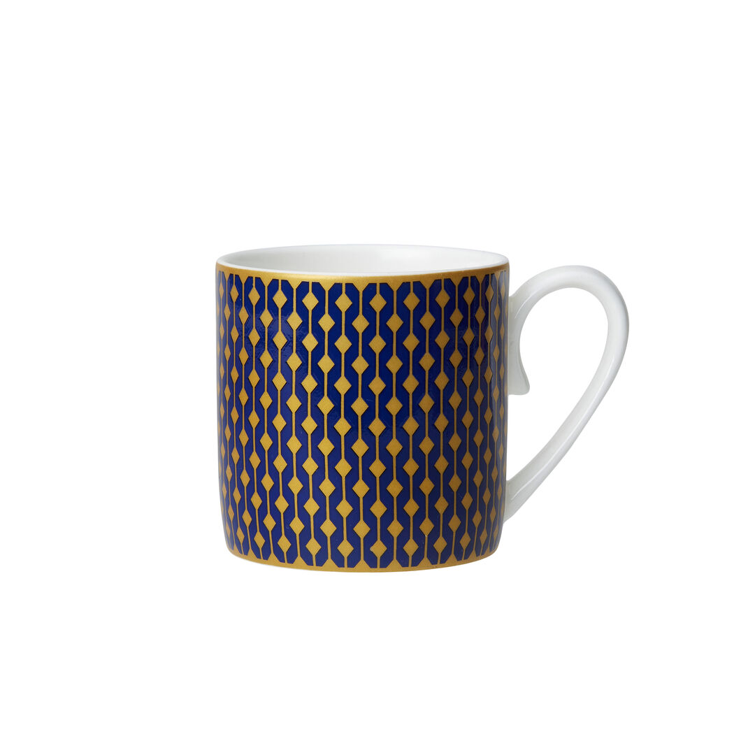 Jewel Cobalt Coupe Coffee Can Cup 6cm 10cl Ceramic Cup Set Tableware Pack of 12