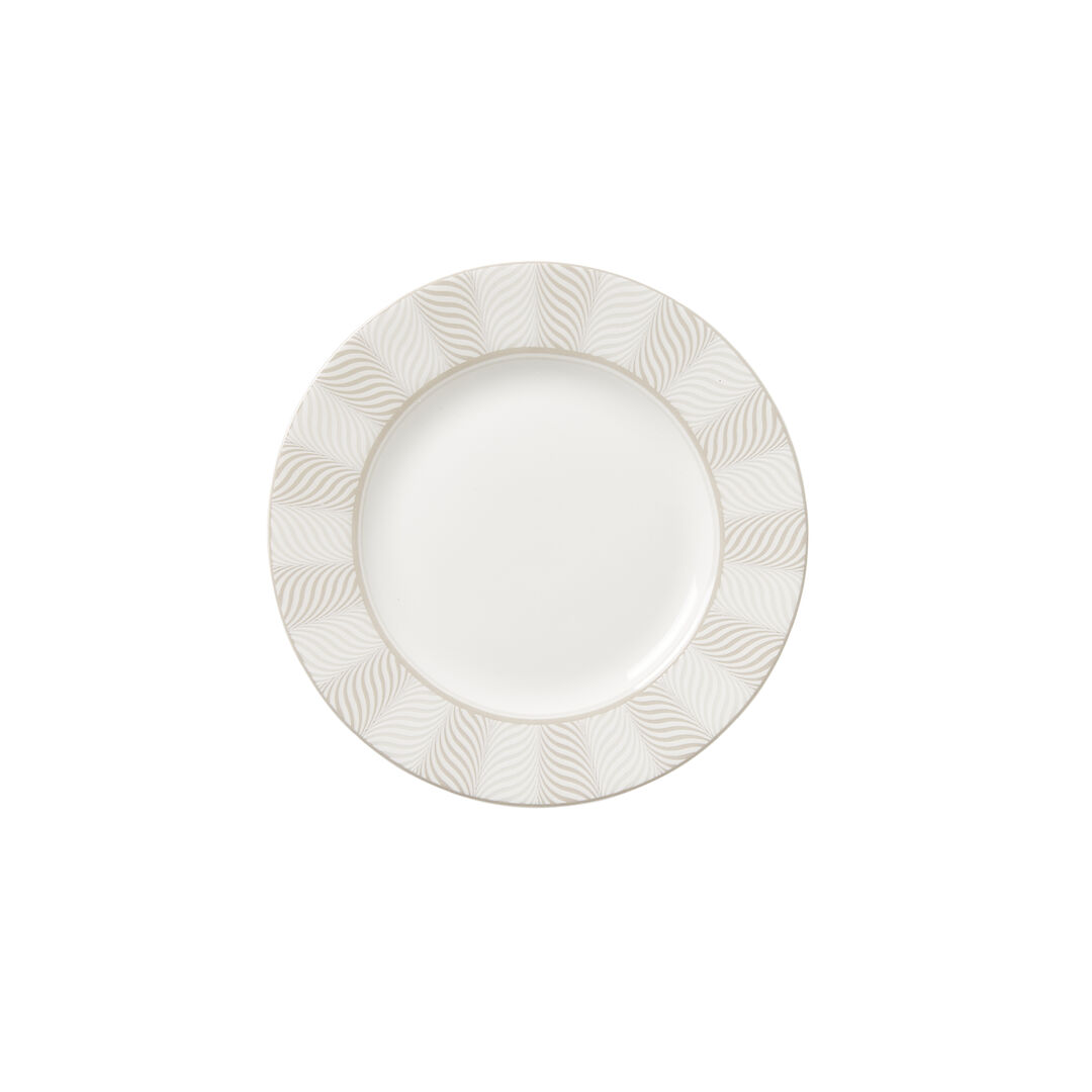 Bakewell Taupe Classic Plate 16.8cm (6 1/2"") Ceramic Plate Tableware Pack of 12
