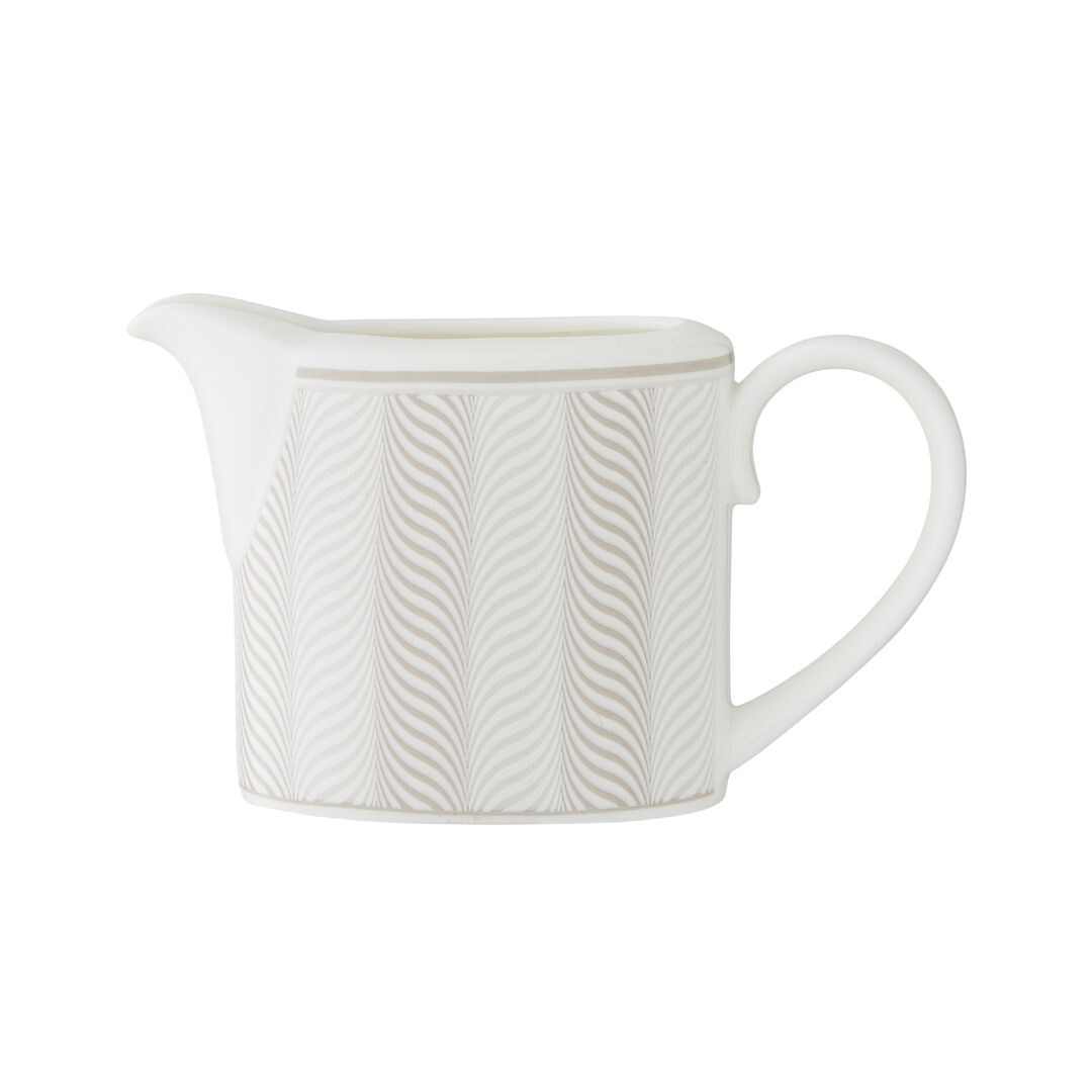 Bakewell Taupe S/S Coupe Milk Jug 9cm 22cl Ceramic Tableware Jug Pack of 12