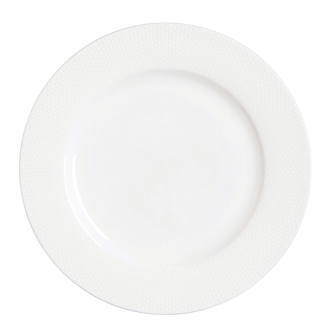 Quanta Classic White Plate 30cm Ceramic Serving Food Plate Tableware Pack of 12