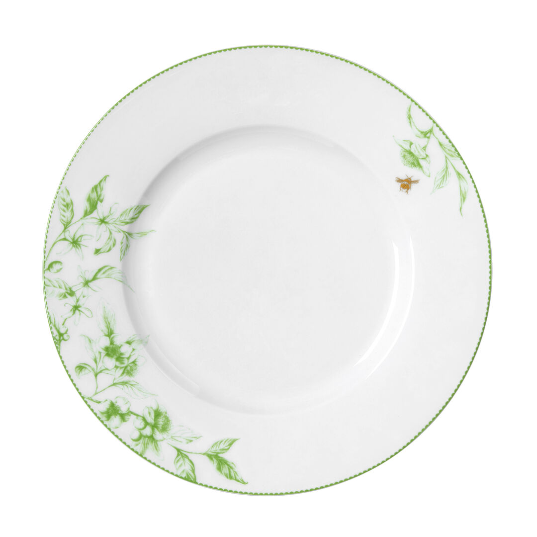 Hive Green Classic Plate 27.5cm Ceramic Serving Food Plate Tableware Pack of 12