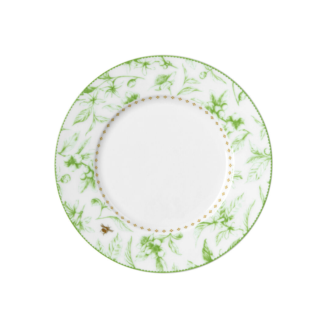 Hive Green Classic Plate 22cm Ceramic Serving Food Plate Tableware Pack of 12